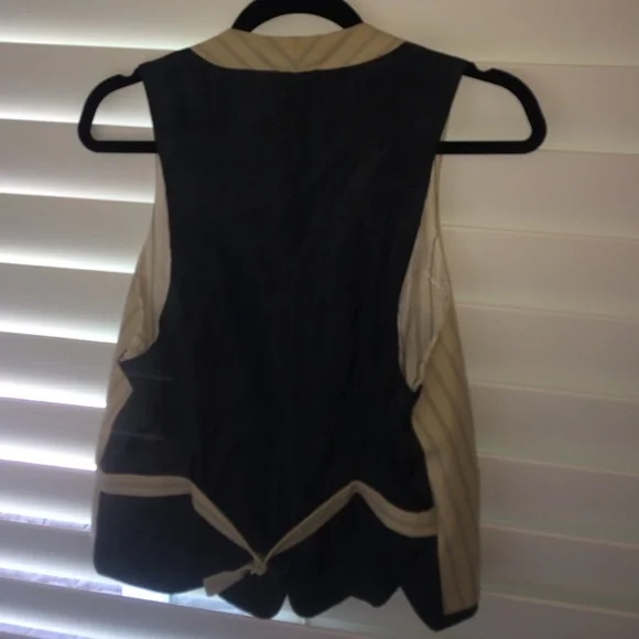 Vintage Marc Jacobs Lined Striped Button Vest Size Large - Picture 2 of 3